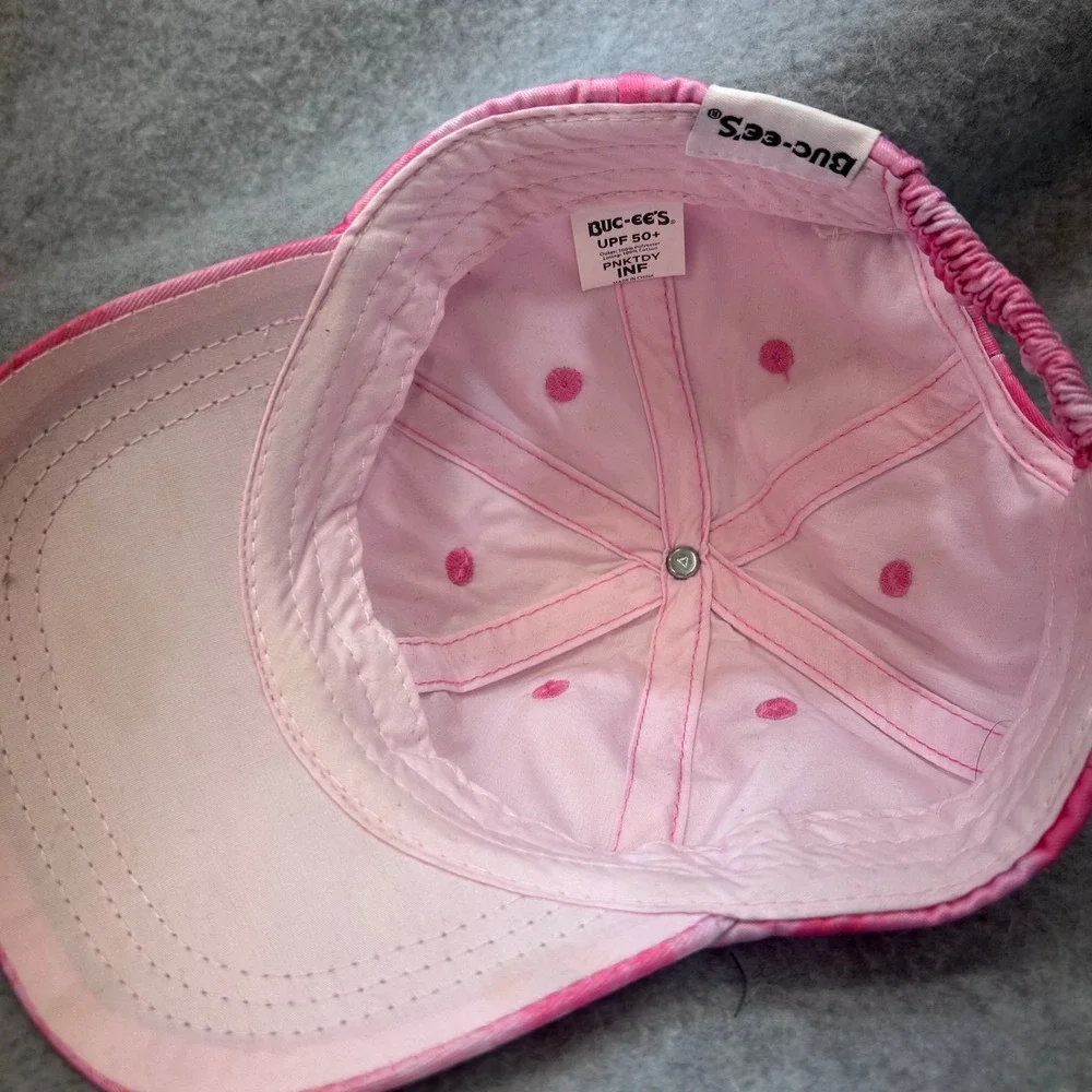 Buc-ee Beaver Infant Pink Buc-ee's Baseball Hat Tie Dye UPF 50+ INF